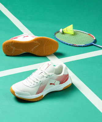 PUMA Badminton Smash Sprint Running Shoes For Men(Red , 10)