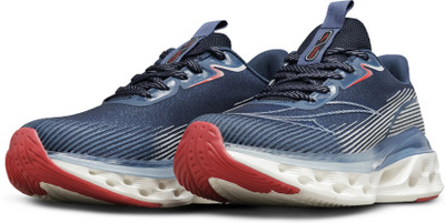 asian QUANTUM-10 Running Shoes For Men(Navy, Red , 7)