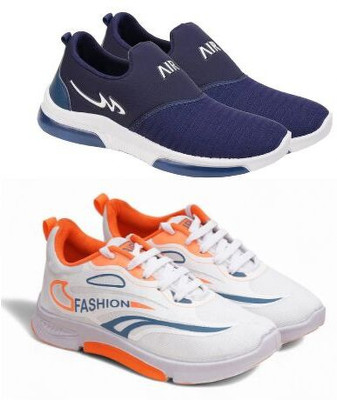 HOTSTYLE 2 Pair Combo Sneakers For Men(Multicolor , 7)