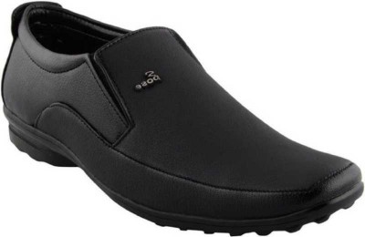 GSTM Synthetic Leather Casual Office Use Wedding Formal Shoes For Mens And Boys Slip On For Men(Black)