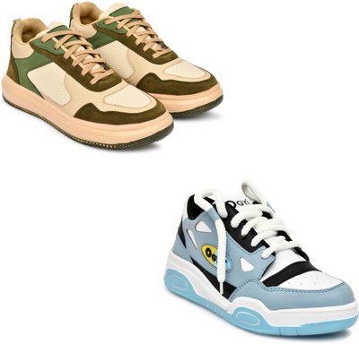Hida Comfort Fit Sports Shoes for Gym & Outdoor Wrestling Shoes For Men(Green, Blue , 6)