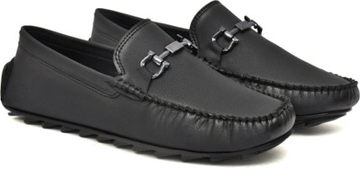 KILLER killer men's loafers | lightweight slip-on with airmix sole, office & party wear Loafers For Men(Black , 6)
