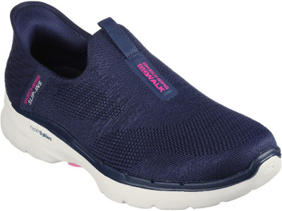 Skechers GO WALK 6 - FABULOUS VIEW Walking Shoes For Women(Blue , 5)