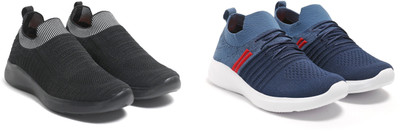 Face Stylish Sports Shoes for Men – Ideal for Running, Gym & Training Sneakers For Men(Black, Navy, Red , 7)