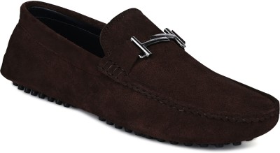 LOUIS STITCH Mens Brown Stylish Suede Leather Casual Loafers (ITSUDBB) UK 8 Loafers For Men(Brown)