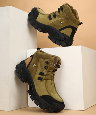 WOODLAND Boots For Men(Camel , 8)