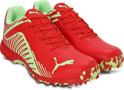 PUMA PUMA 22 FH Rubber Cricket Shoes For Men(Red)