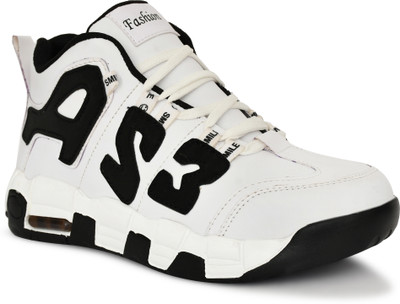 OZJI Stylish Sports Sneakers foR ALL | Lightweight Walking Shoes. High Tops For Men(White , 6)