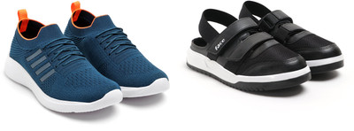 Face Stylish Sports Shoes for Men – Ideal for Running, Gym & Training Sneakers For Men(Blue, Orange, Black , 8)