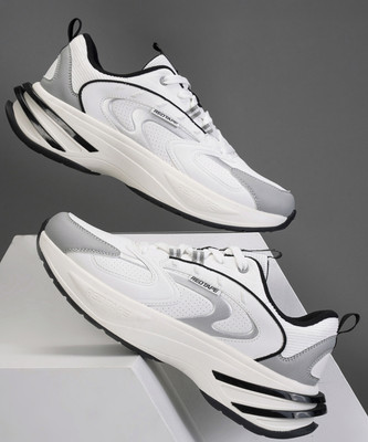 RED TAPE Casual Sneaker Shoes for Men | Elegantly Rounded Front, Soothing Insole Sneakers For Men(White, Black , 10)