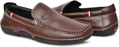 LATWOSCA Casual Driving Shoes For Men Driving Shoes For Men(Brown , 8)