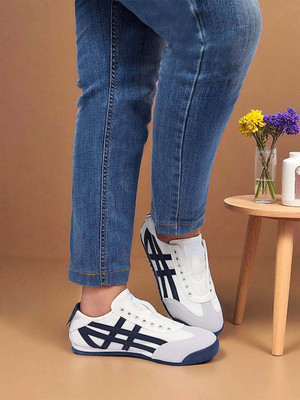 TRUFFLE COLLECTION Sneakers For Women(White, Blue , 7)