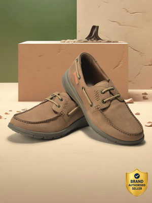 WOODLAND Lace Up Lightweight Breathable Comfortable Daily Use Casuals For Men(Camel , 9)