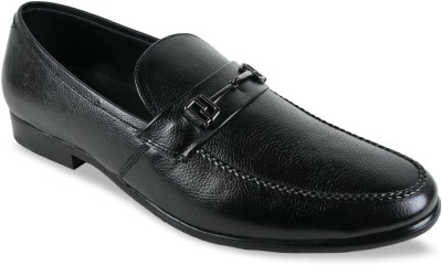 REGAL Imperio By Regal Black Men Formal Leather Buckled Slip Ons Slip On For Men(Black , 10)