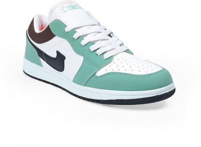 leacom Sneakers For Men(Green, White , 8)