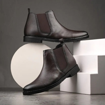 Fitze Chelsea Boots For Men Boots For Men(Brown , 7)