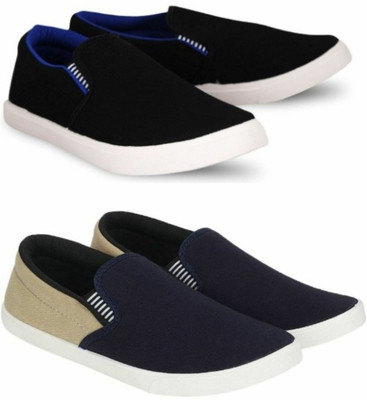 WELDONE 2 Pair Combo Trendy & Stylish Loafers For Men(Multicolor , 10)
