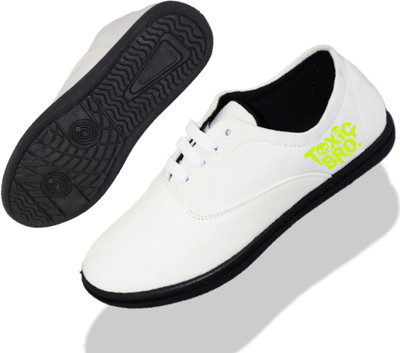 KANEGGYE Stylish Casual Shoes for Men and kids Casuals For Men(White, Olive , 4)