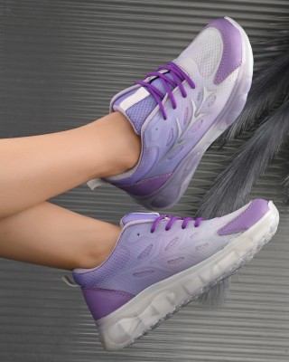 Knoos Walking Shoes For Women(Purple)