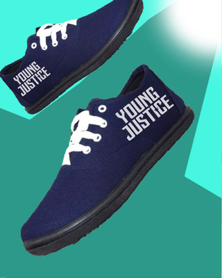 Kenamin Stylish Casual Shoes for Men and kids Casuals For Men(Blue, White , 10)
