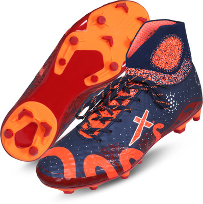 VECTOR X Venom Unleashed 3D Embossed Upper With Rib Ankle Primeknit sock Football Shoes For Men(Multicolor , 7)