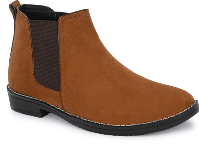 BIG FOX Big Fox Anglo-2 Chelsea Boots For Men(Tan , 10)