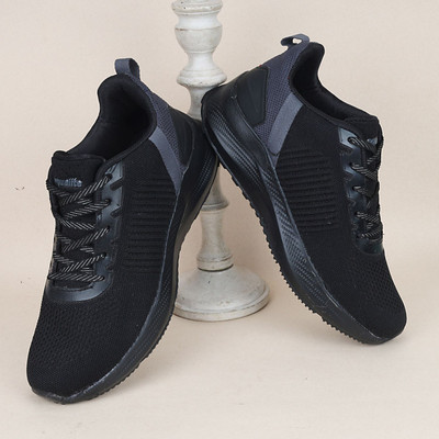 Aqualite Aqualite OCEAN-48 Men's Sports Shoes for Running with Lace-ups & Slip-Resistance Walking Shoes For Men(Black , 6)