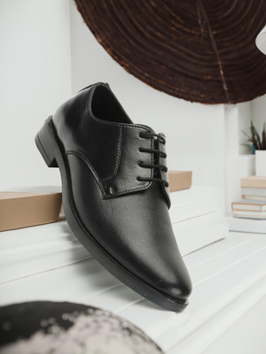 CARLTON LONDON Derby For Men(Black , 10)