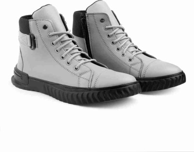 Nisho shoes Boots For Men(Grey , 9)