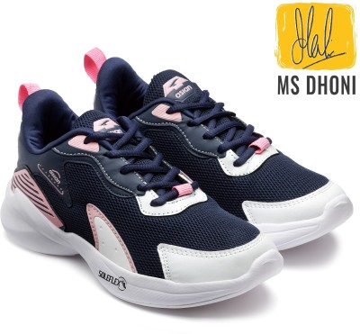 asian Firefly-05 Navy Sports,Gym,Jogging,Walking,Training,Stylish Running Shoes For Women(Navy, Pink)