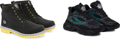 DARTKICK Versatile Casual Shoes for Men – Smart, Sleek & Comfortable Casuals For Men(Green, Black, Blue , 7)