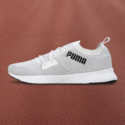 PUMA Flyer Runner Engineered Knit V1 Sneakers For Men(White , 9)