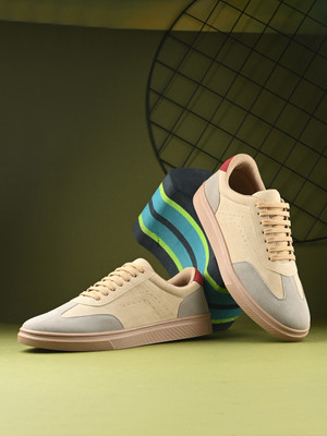 Roadster Casual Sneakers For Men(Beige , 8)