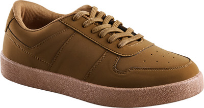 Neemans Neeman's Mono Court Sneakers for Men Walking Shoes For Men(Tan , 9)