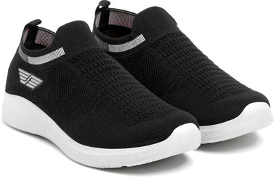 OAKMEN Men sports shoes Trendy unique stylish black Sneakers For Men(Black , 10)