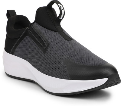 LIBERTY Leap7x REACTIVE-2 Non Lacing Sports Shoes With EVA Sole|Comfortable Footbed Jogging Shoes For Men(Grey , 7)