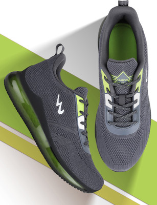 CAMPUS ARTEMIS 's Sports | Memory Tech Comfort with Infinity Capsule| Lace-Up Walking Shoes For Men(Grey , 8)