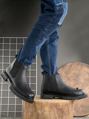 Roadster Boots For Men(Black , 9)