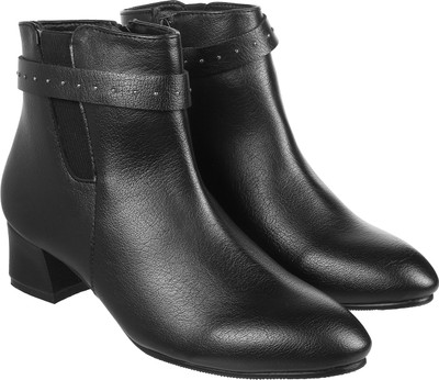 METRO Boots For Women(Black , 6)