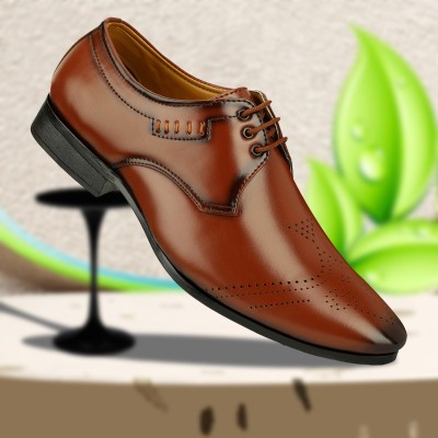 Blue Horse Stylish Fashionable Formal Shoes For Men(Tan , 10)