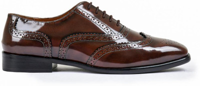 dumanera Ethan Brogues For Men(Brown , 10)
