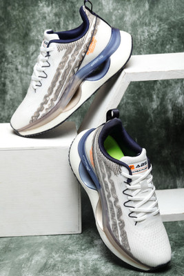 Abros LUKE Athleisure Cultured Round-Toe Shape & Hyperfuse Technology Walking Shoes For Men(Off White , 8)