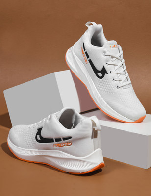 TURNX Lightweight,Comfortable,Trendy,Breathable, Sports Running Shoes For Men(Orange , 8)