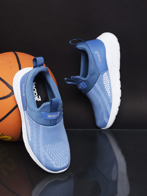 LIBERTY LEAP7X BOSTER-L2E Sports Slip-on With Knitted Upper & EVA Sole | Comfortable Walking Shoes For Women(Blue , 4)