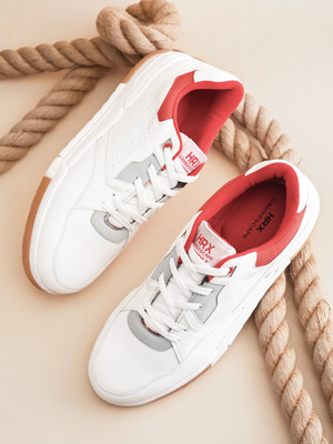 HRX by Hrithik Roshan GAMEESCAPE solid round toe comfortable sneakers Sneakers For Men(White , 9)