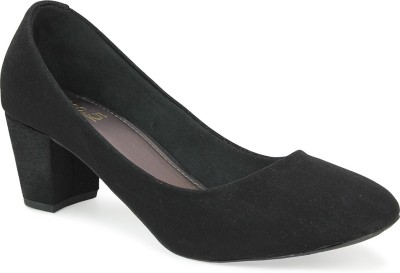 Inc.5 Inc.5 Pumps Block Heel Shoes For Womens Bellies For Women(Black)