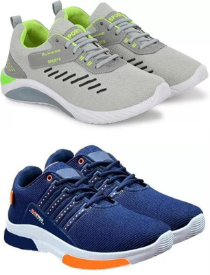 ELASA TY-GREY TOOFAN_RUNFREE BLUE For Men(Grey , 8)