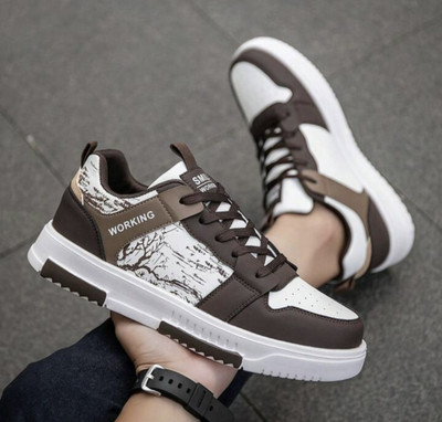 corsac SHOES PREMIUM QUALITY Sneakers For Men(Brown , 9)