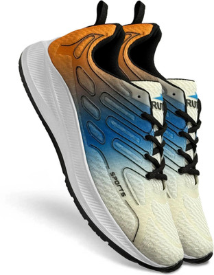 BRUTON SonicWave -730 EVA Lite Running Shoes | Lightweight | Comfort Fit | Daily Wear Running Shoes For Men(White, Blue , 10)