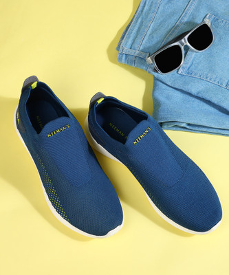 Neemans The Everyday Basic Slip On Casual Shoes For Men | Lightweight & Comfortable Slip On Sneakers For Men(Navy , 6)